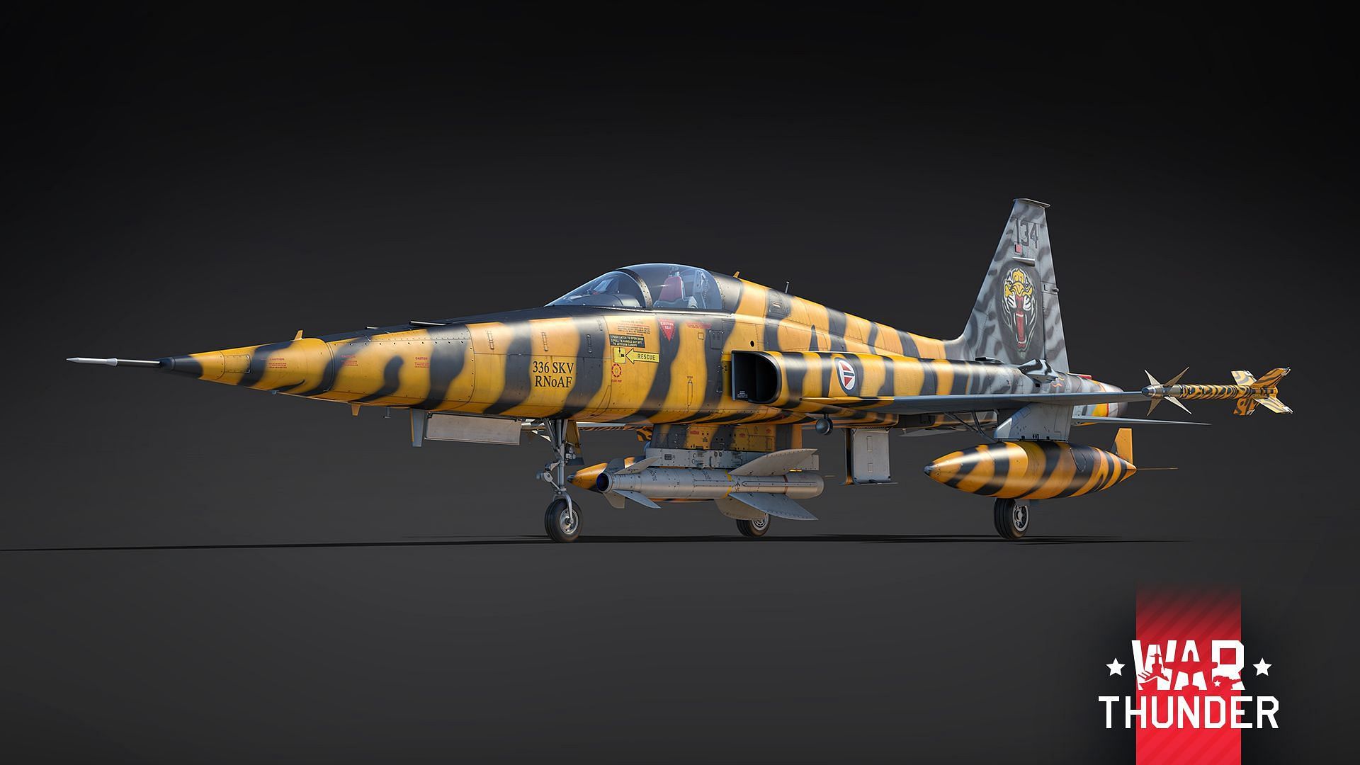 The F-5A(G) is the Norwegian variant of the F-5A (Image via Gaijin Entertainment)