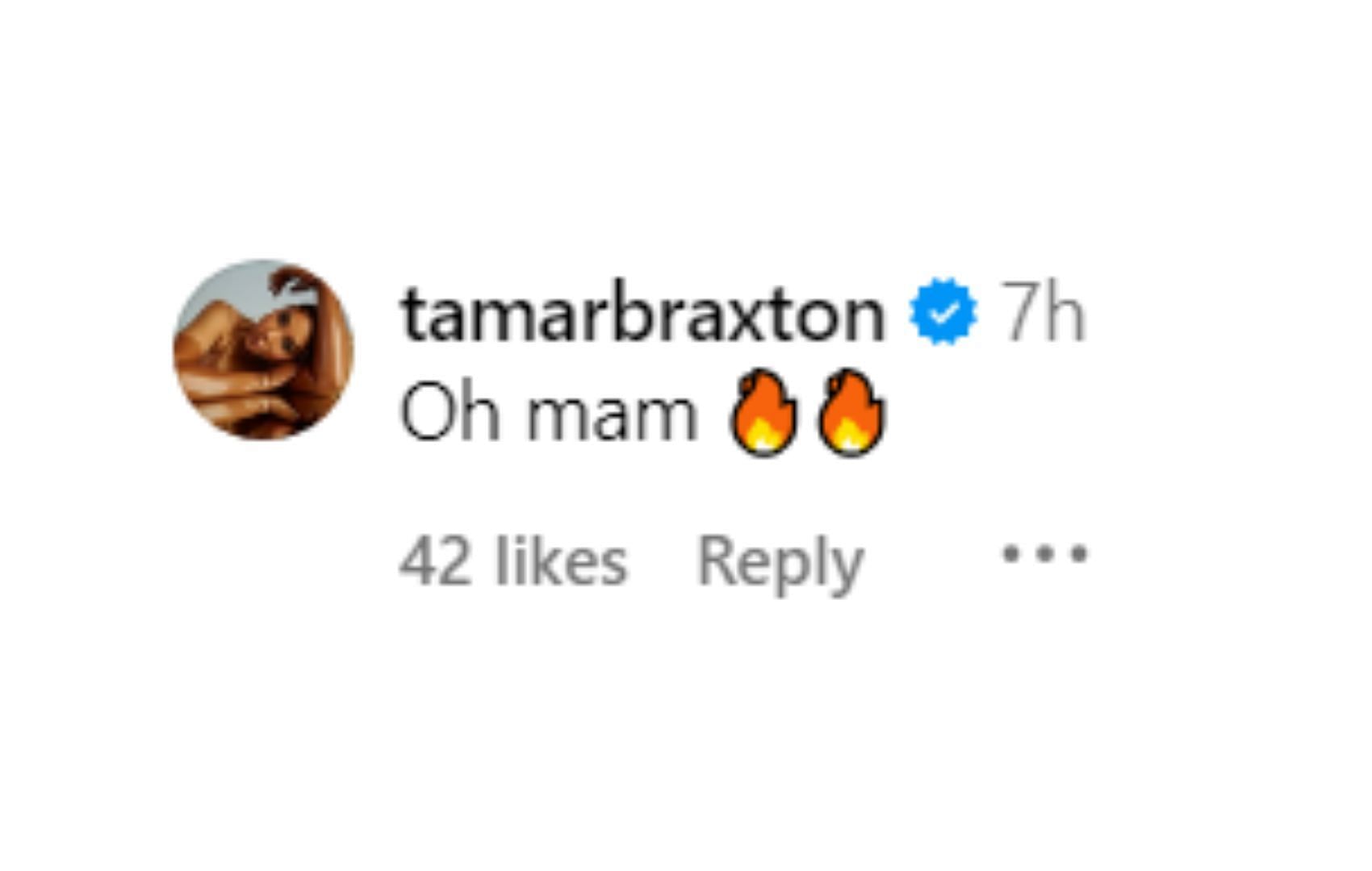 Tamar Braxton comments on La La Anthony&#039;s post | via @lala