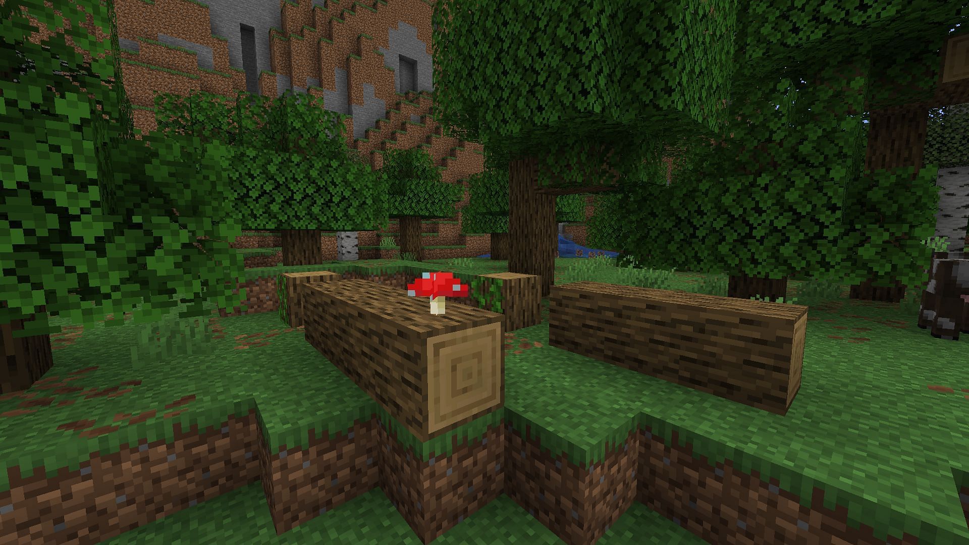 The latest Minecraft snapshot finally adds fallen trees to Java edition (Image via Sportskeeda Gaming/Mojang Studios)