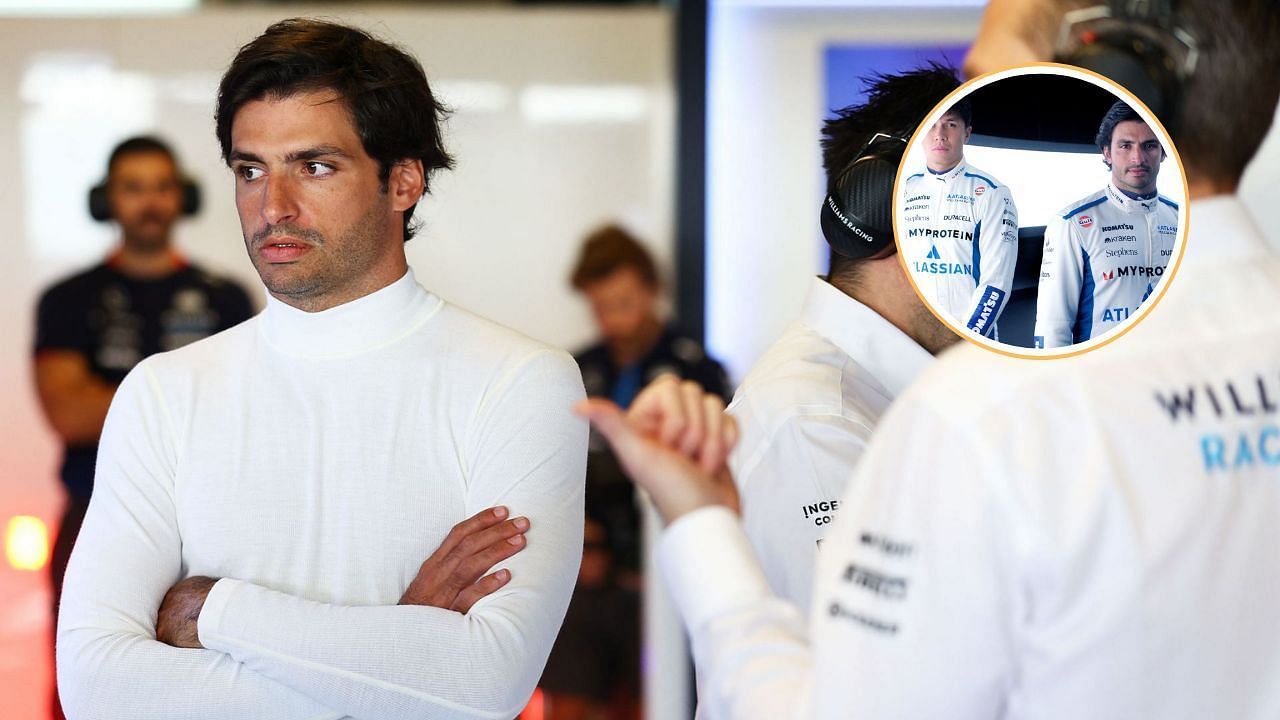 Carlos Sainz welcomes new sponsors Atlassian to Williams [image credit - Getty]