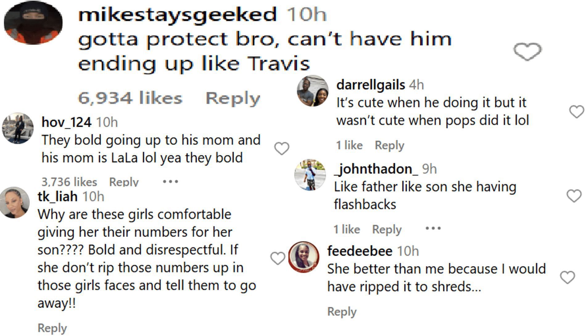 Hoops fans react to La La Anthony confronting Kiyan Anthony about girls approaching her for his number (Source: Instagram/ sportscenternext)