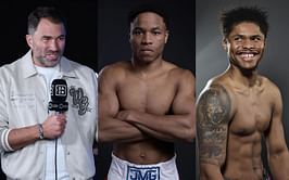 Eddie Hearn responds to accusations that Floyd Schofield was poisoned ahead of Shakur Stevenson fight