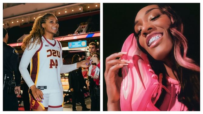 USC star Kiki Iriafen drops 3-word reaction to NCAA champ A’ja Wilson’s latest Nike shoe drop on IG