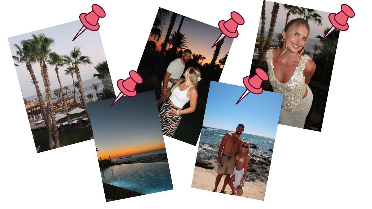 In Pics: Ravens&#039; TE drops 2-word message for Elena Yates during tropical off-season outing (Source: IG/ @elenayates)