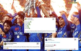 "Mumbai Indians has conquered the world" - Fans hail MICT for winning maiden SA20 title with crushing 76-run victory over SEC in SA20 2025 final