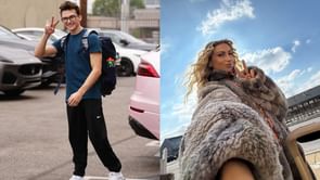 Stephen Nedoroscik makes his feelings known as Daniella Karagach's daughter watches him perform the pommel horse routine during DWTS live rehearsals