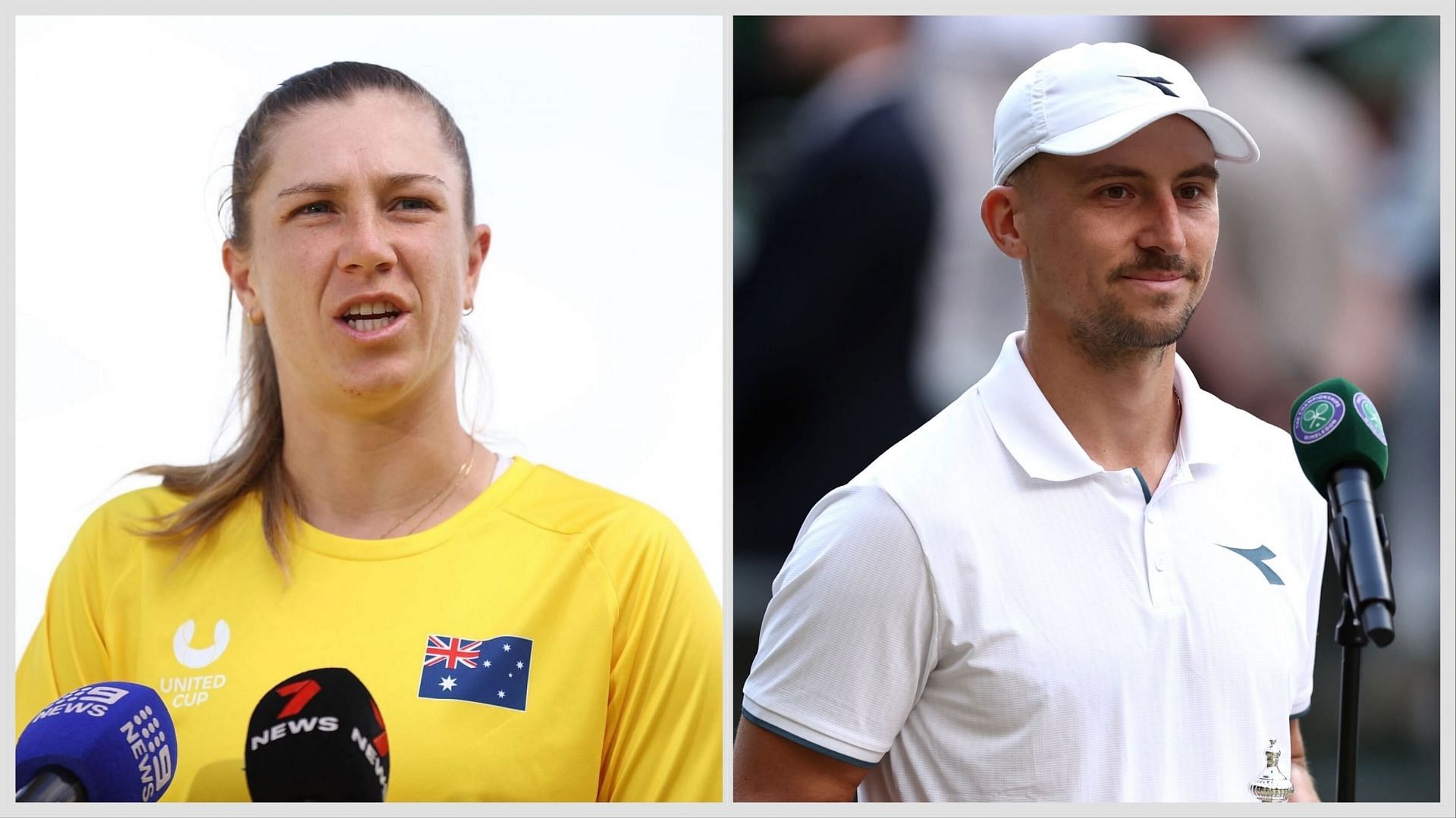 Ellen Perez (L) and Jan Zielinski (R) slam controvesrial US Open mixed doubles decision, (Source: Getty Images)