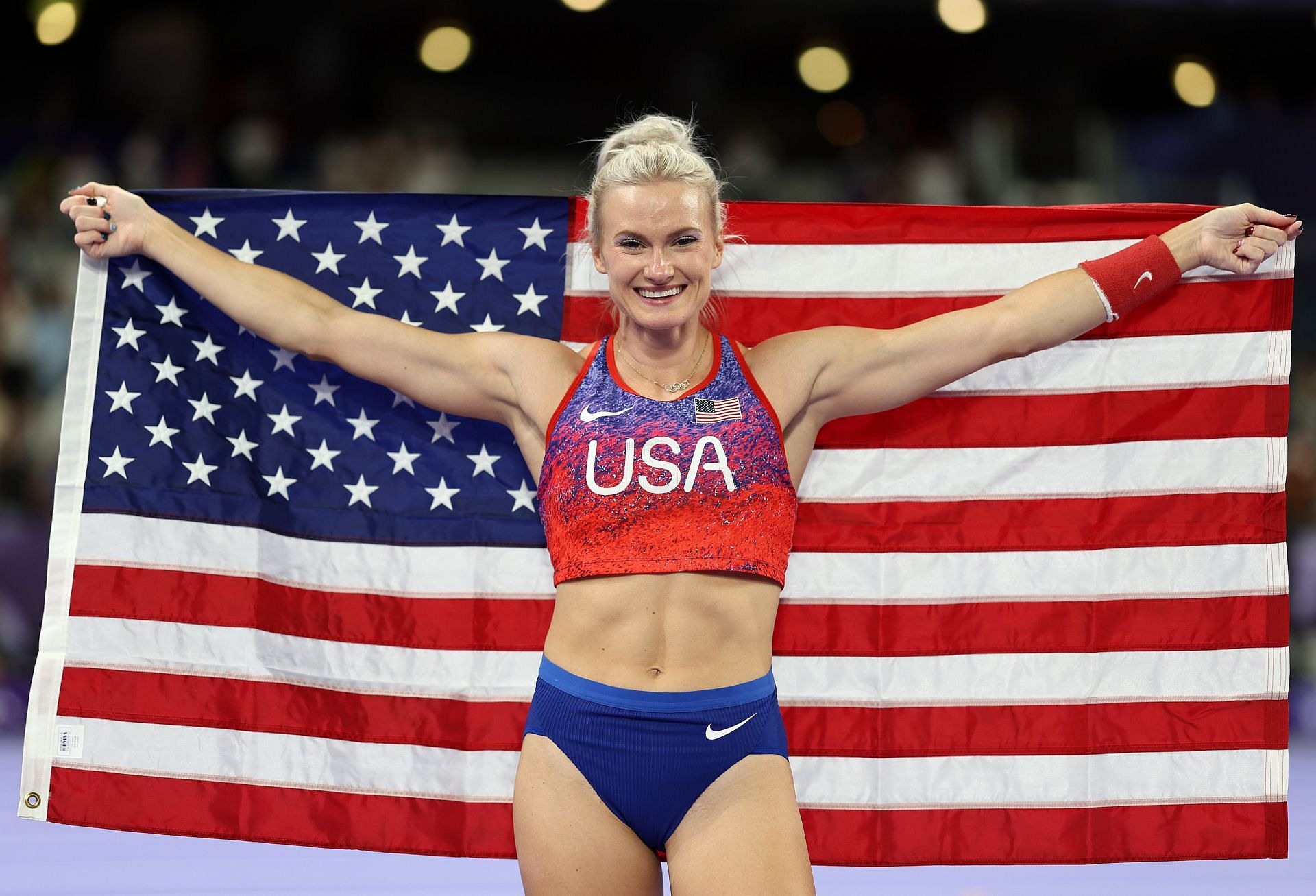 Katie Moon is another athlete to watch out for at the indoor meeting (Photo by Cameron Spencer/Getty Images)