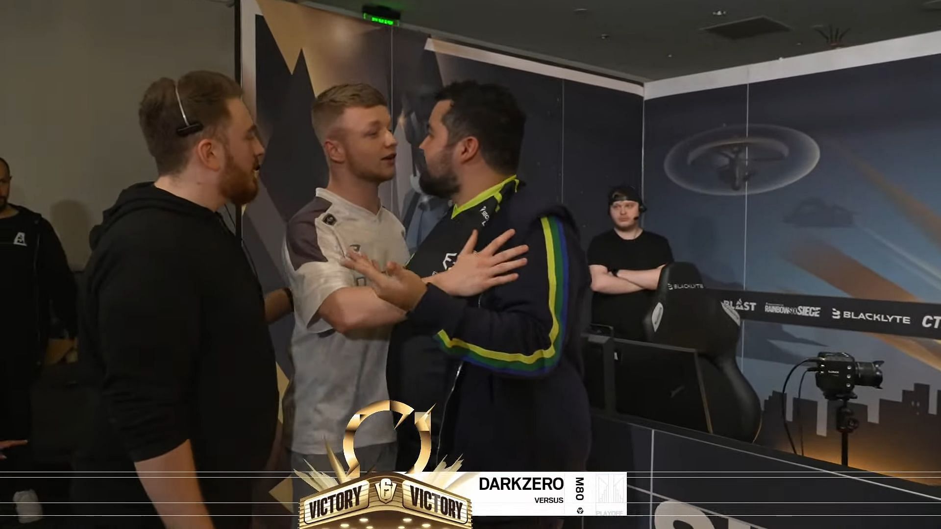 A verbal altercation occurred at Six Invitational 2025 after the M80 vs DarkZero match (Image via Ubisoft)