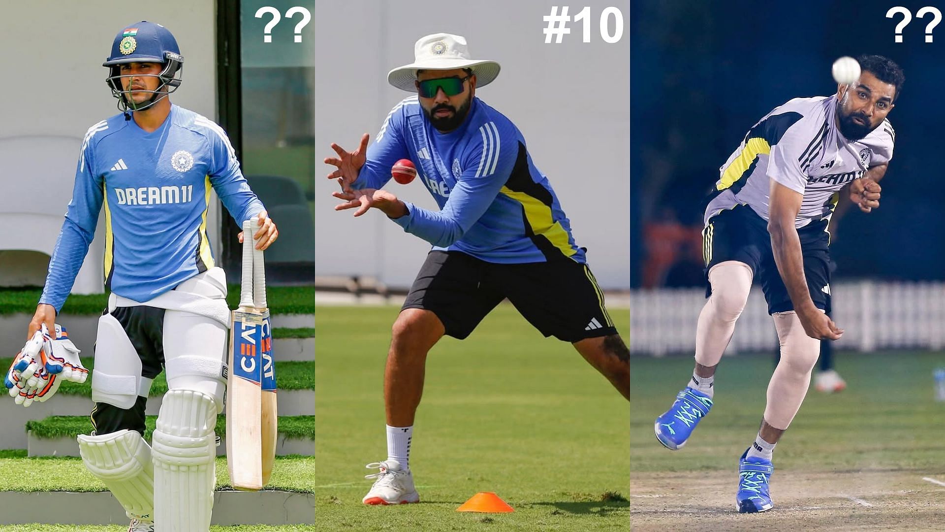 Image Credits (Shubman Gill, Rohit Sharma and Mohammed Shami Instagram)