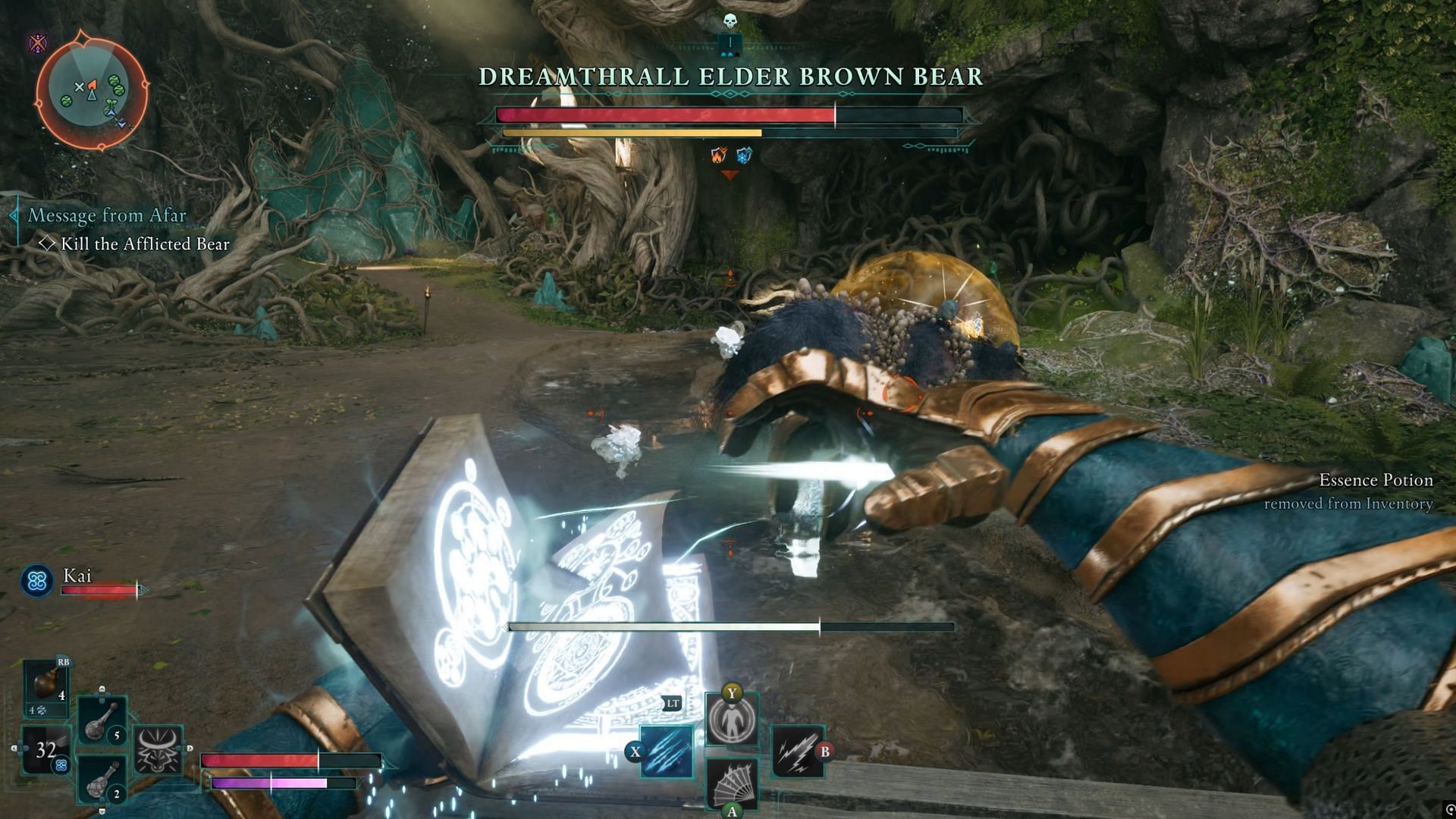 Magic makes this fight quite a bit easier (Image via Obsidian Entertainment)