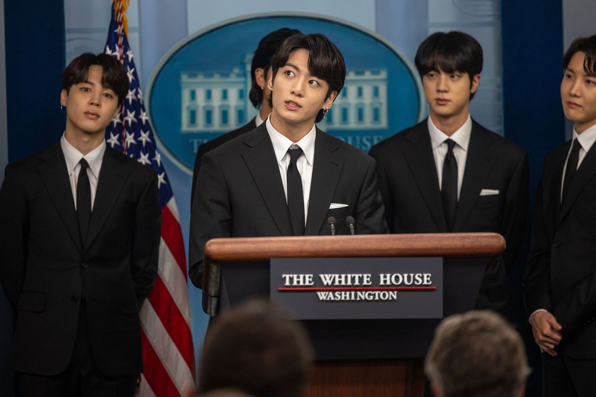 White House Press Briefing with BTS - Source: Getty