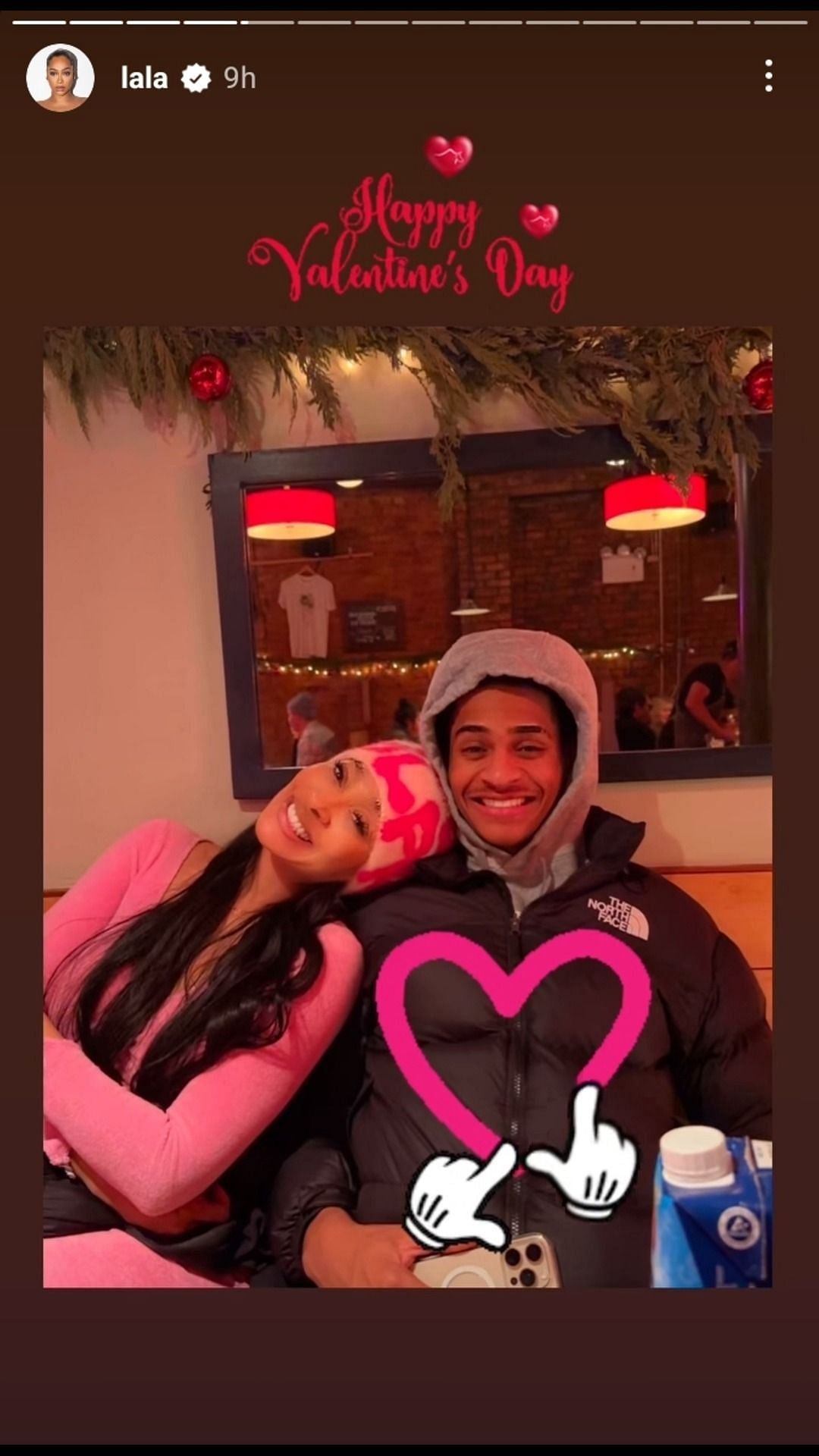 La La Anthony greets her son Kiyan a happy Valentine&#039;s Day. Credit: @lala/IG