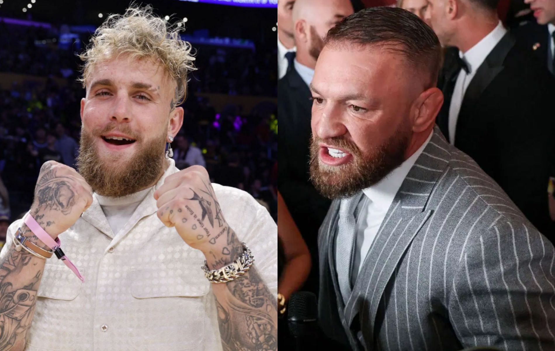 Jake Paul fires a shot at Conor McGregor while ranting about being better than the Canelo Alvarez-Turki Alalshikh pact in promoting fights. [Image Courtesy: Getty Images]