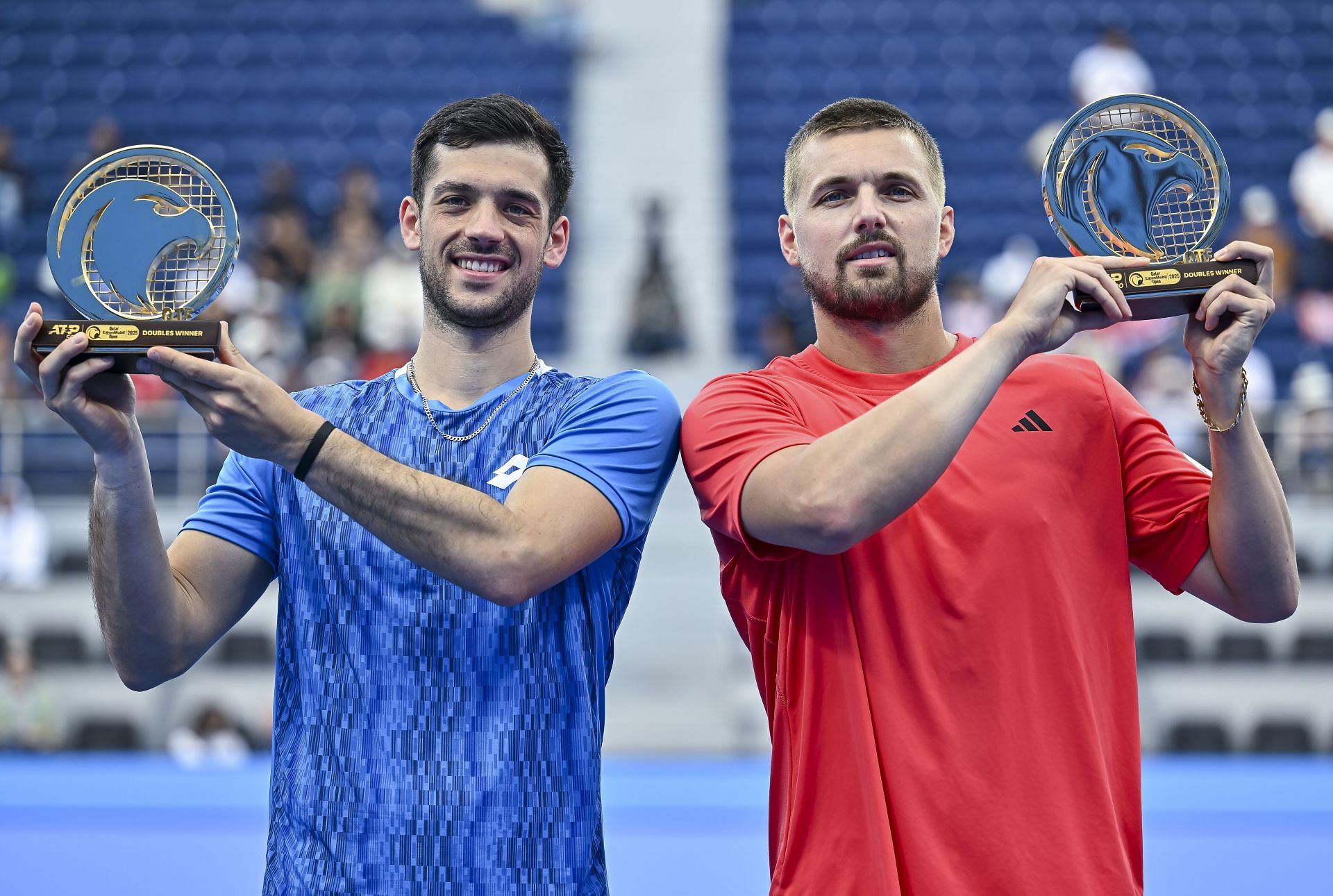 Julian Cash and Lloyd Glasspool pictured at the 2025 Qatar Open | Image Source: Getty