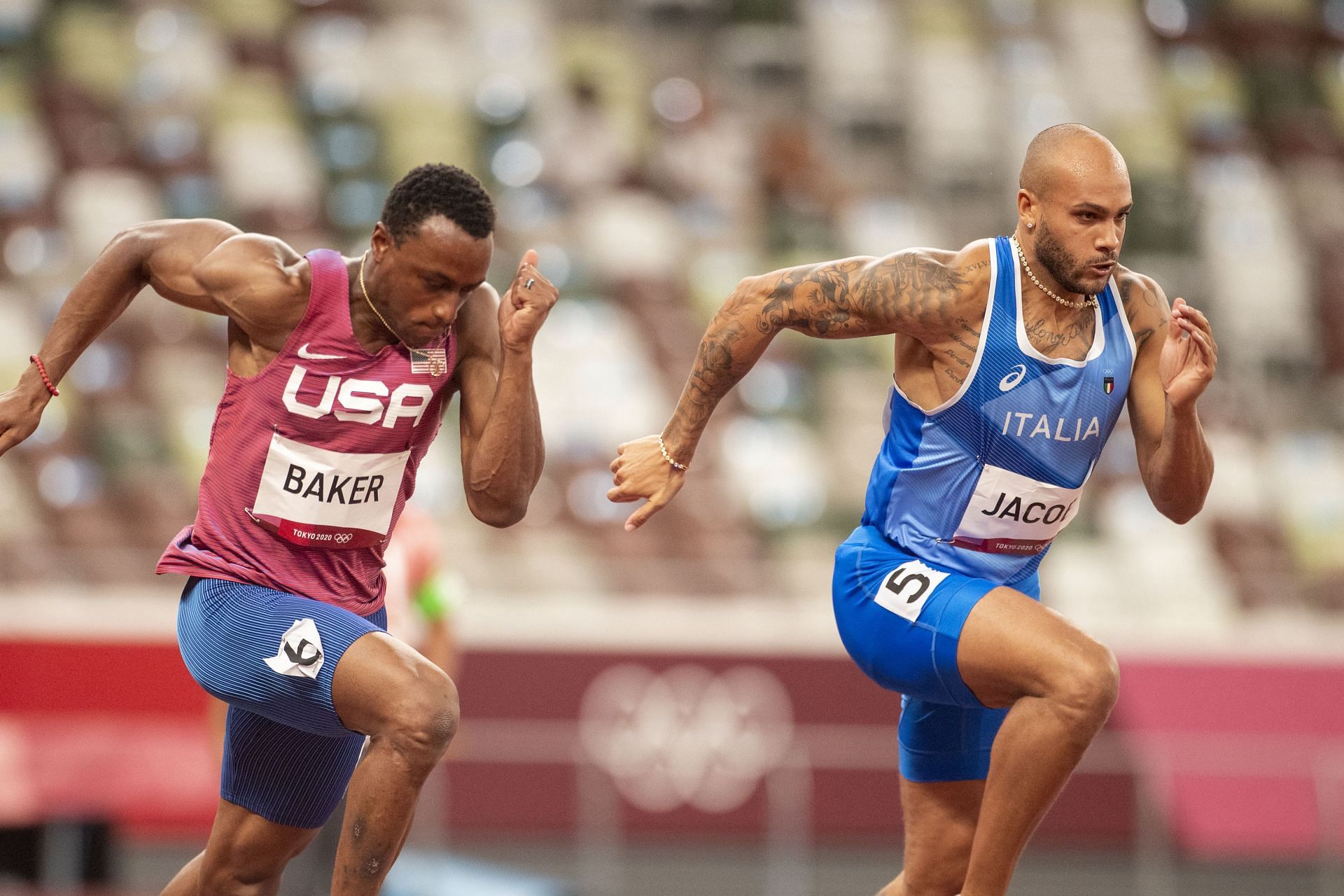  Ronnie Baker (L) at 2020 Tokyo Olympics (Photo by Tim Clayton/Corbis via Getty Images)