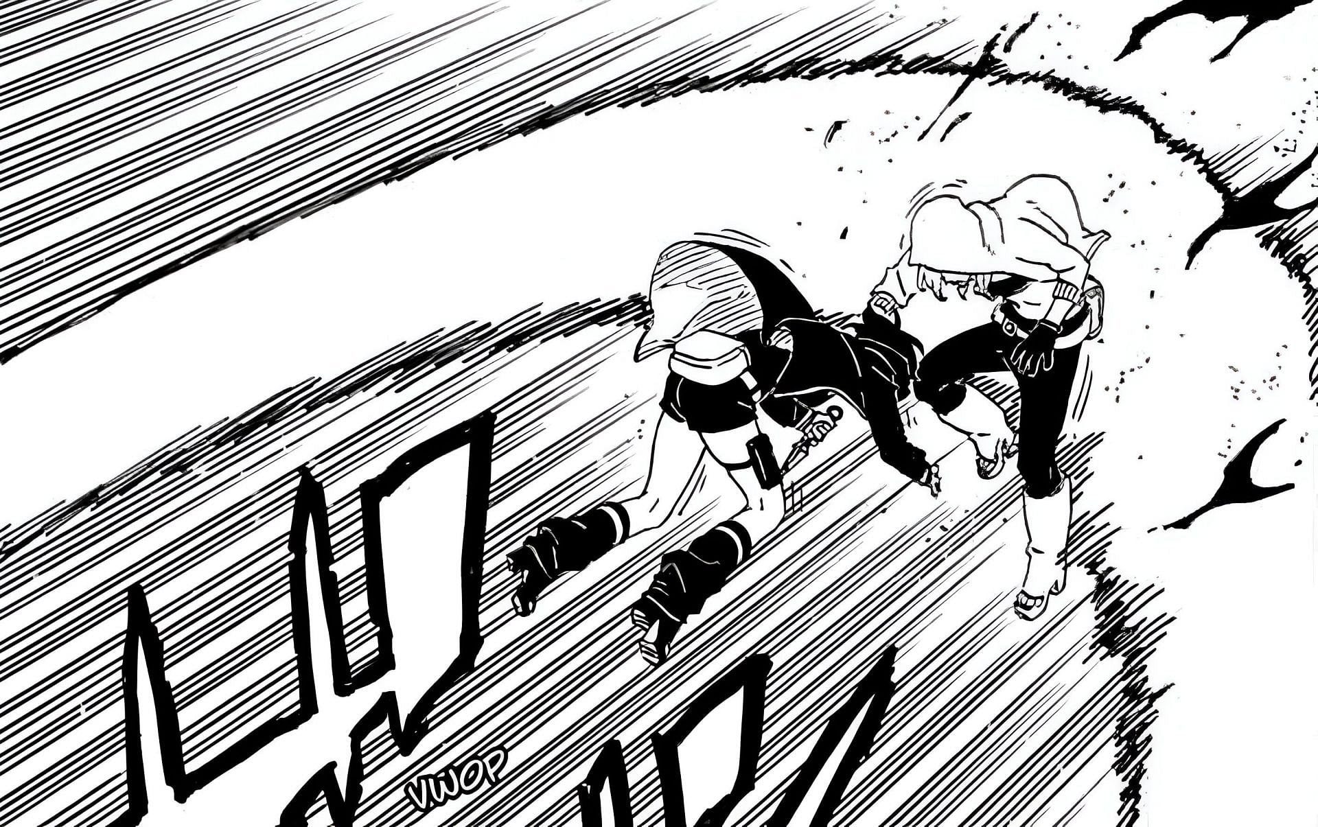 Sarada and Yodo as seen in the manga (Image via Shueisha)