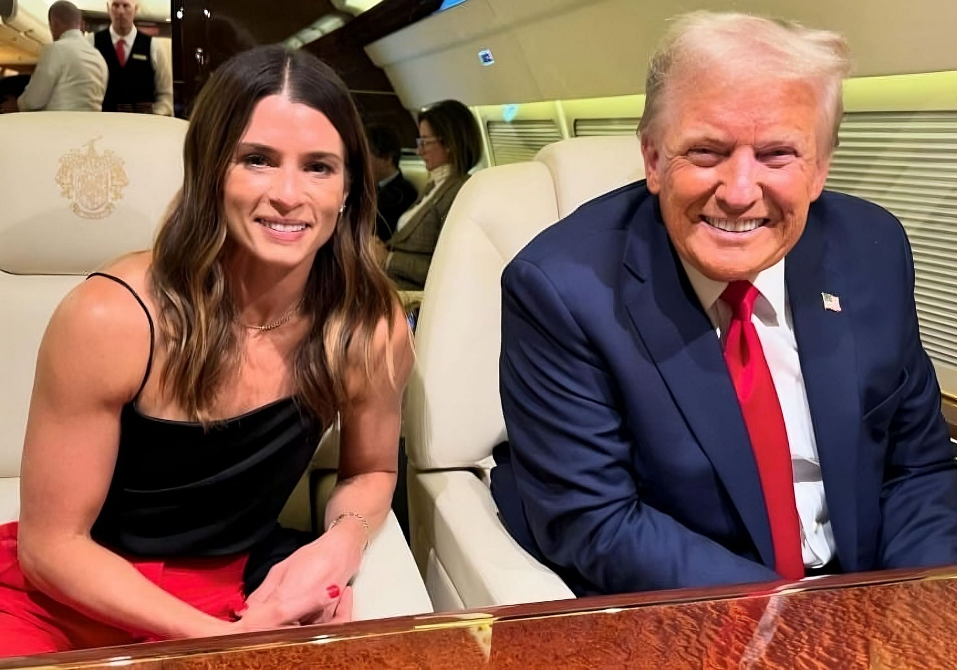 Danica Patrick poses for a photo with Donald Trump | Image via Instagram (@danicapatrick)