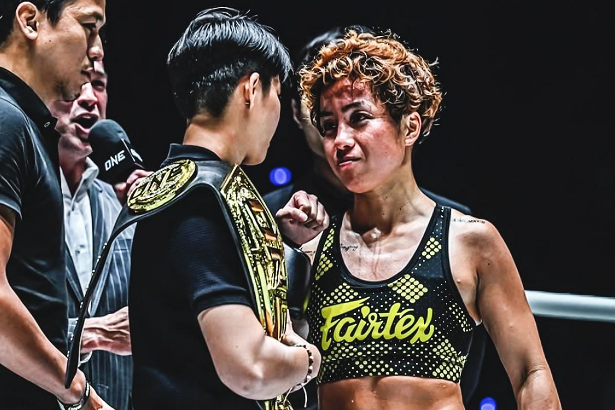 Phetjeeja Lukjaoporongtom and Kana Morimoto - Photo by ONE Championship