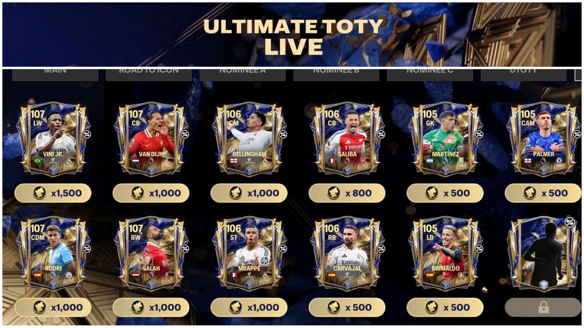 EA FC Mobile UTOTY Shard requirements revealed (Images via EA Sports)