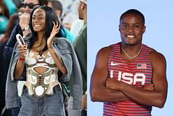 Christian Coleman shares mirror-selfie with Sha'Carri Richardson as he gives highlights of his Super Bowl weekend