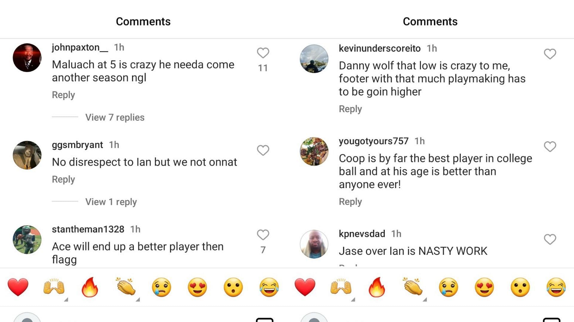 College hoops fans debated Bleacher Report&#039;s latest 2025 NBA Mock Draft on Instagram. Source: Instagram/@br_hoops