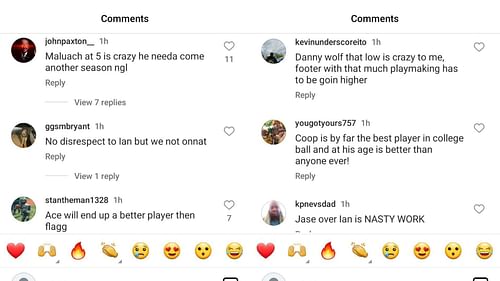 College hoops fans debated Bleacher Report's latest 2025 NBA Mock Draft on Instagram. Source: Instagram/@br_hoops