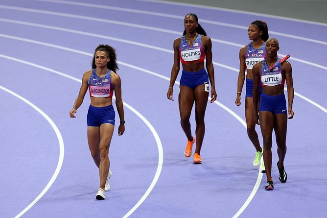 "Highkey ate" - Gabby Thomas reacts to Alexis Holmes making predictions about her 2025 track season