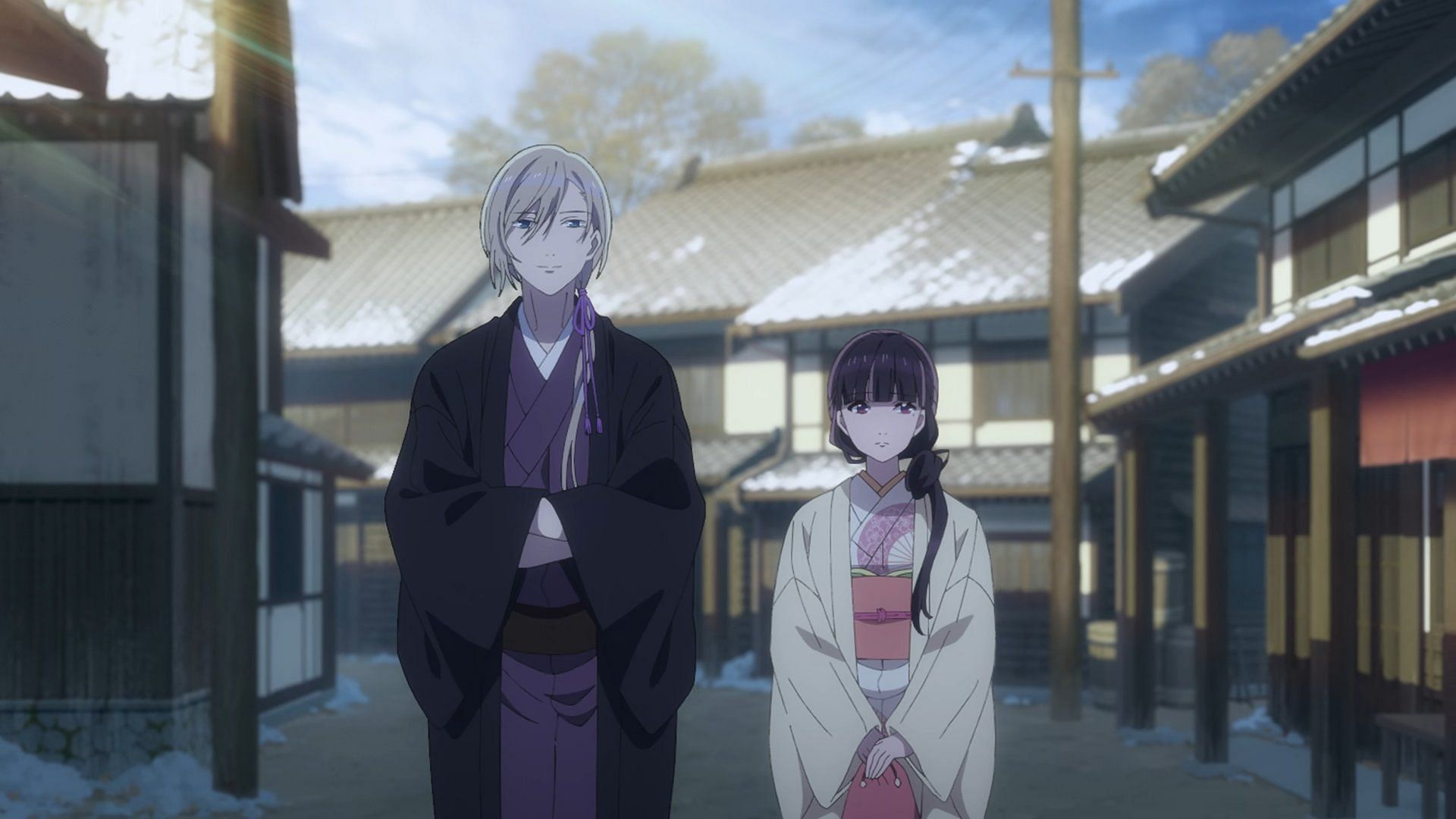 Miyo and Kiyoka on New Year&#039;s Day (Image via Kinema Citrus)