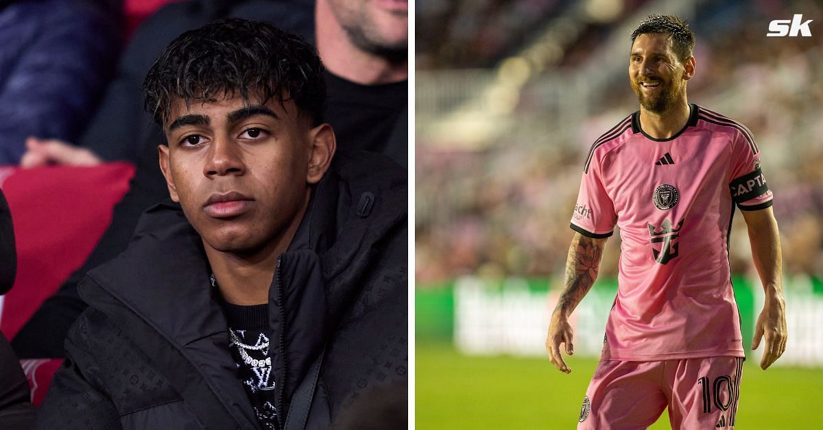 L to R: Lamine Yamal and Lionel Messi (All images sourced from Getty)