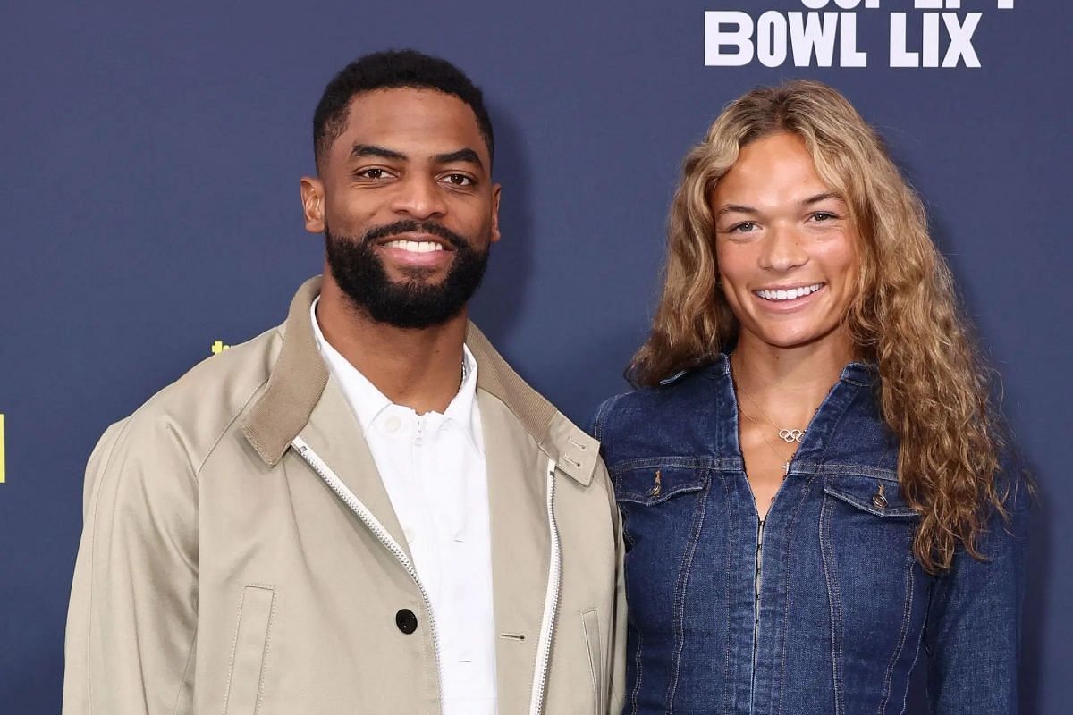 Anna Hall and her boyfriend, Darius Slayton- Source: Getty