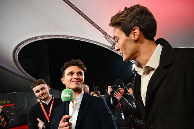 Watch: George Russell teases Lando Norris for being the bookmaker's favorite to win the 2025 F1 championship