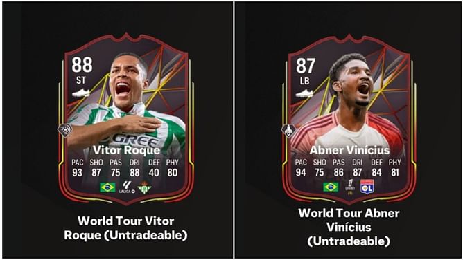 How to unlock the EA FC 25 Vitor Roque and Abner Vinicius World Tour items in Ultimate Team