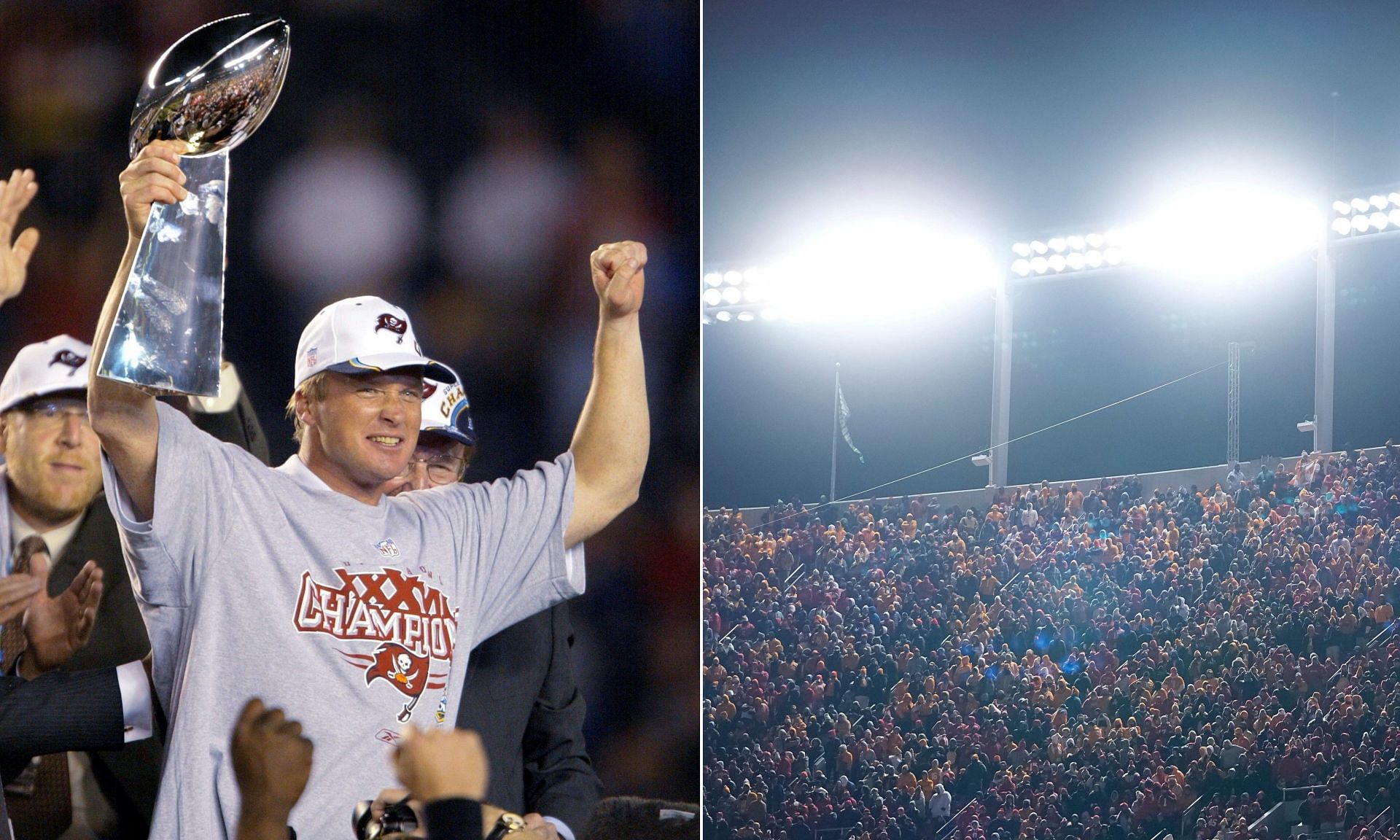 Jon Gruden opens up about the best place to watch a football game in college football. (Image credits: Imagn)