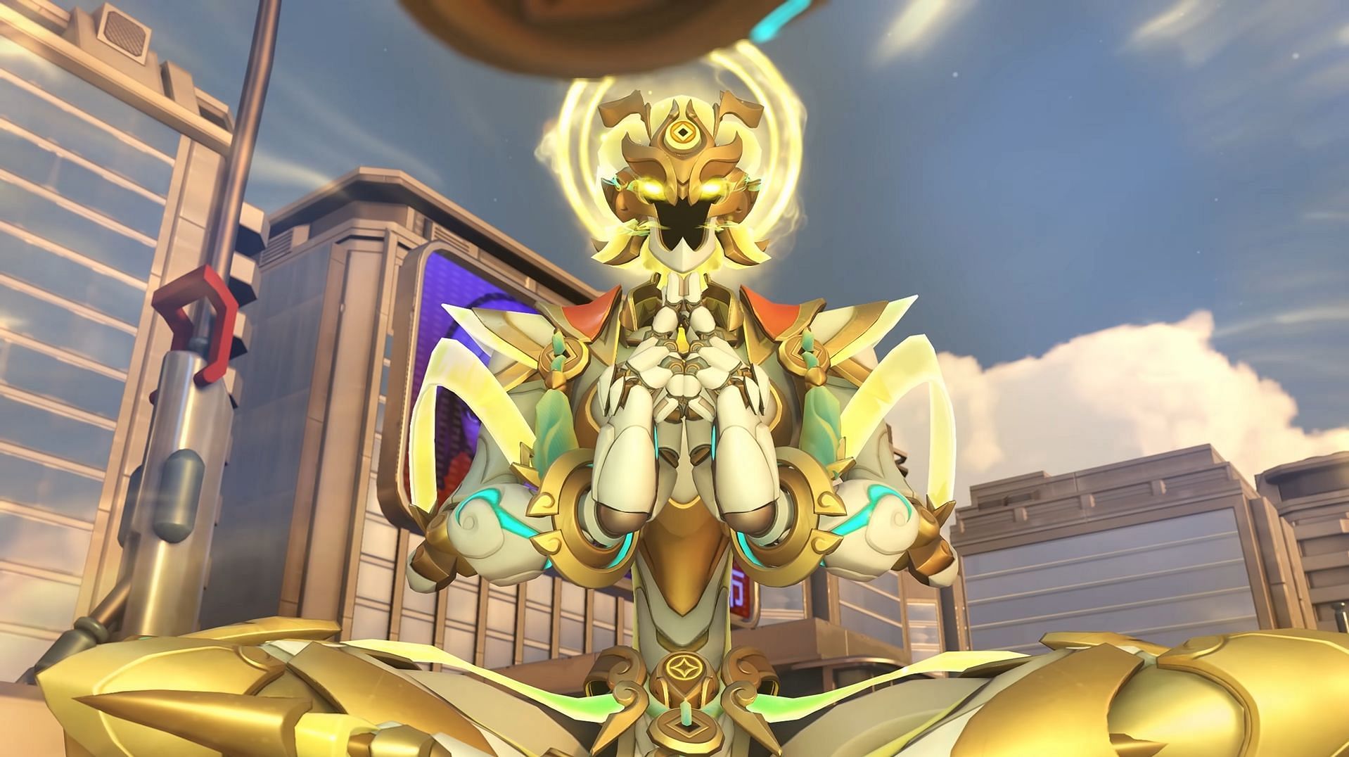 Pixiu Zenyatta mythic skin in Overwatch 2 S 15 (Image via Blizzard)