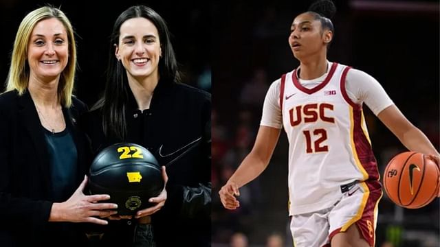 JuJu Watkins reacts to fans cheering for the USC star on Caitlin Clark's  jersey retirement night: "It's just a testament to what Caitlin's done"