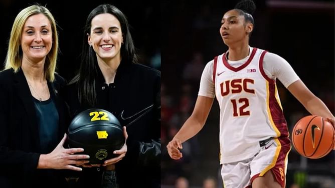JuJu Watkins reacts to fans cheering for the USC star on Caitlin Clark's jersey retirement night: "It's just a testament to what Caitlin's done"