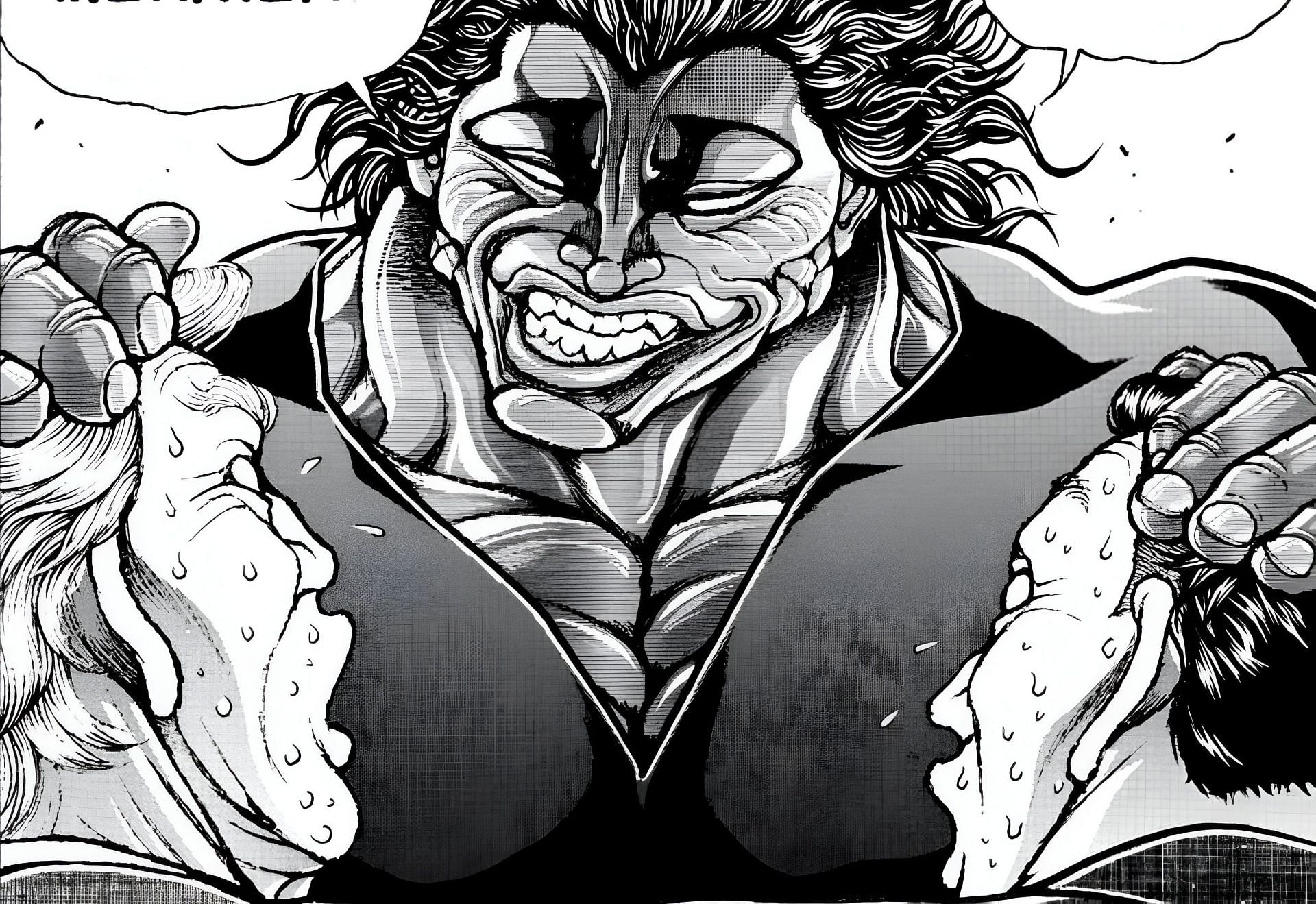 Yuujirou Hanma as seen in the manga (Image via Keisuke Itagaki/Akita Shoten)