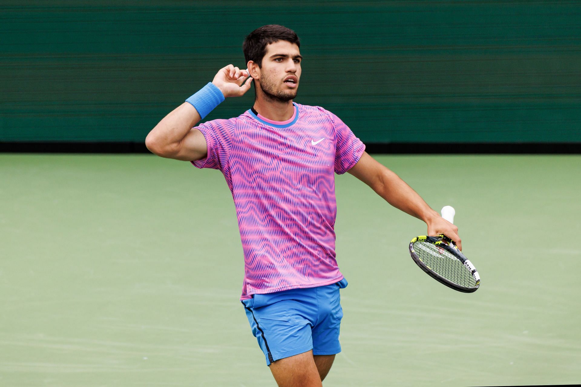 Carlos Alcaraz at the Indian Wells 2024 - Source: Getty