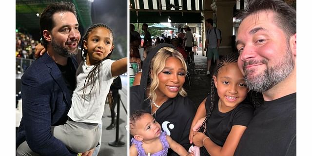 Serena Williams with her husband Alexis Ohanian and daughters Olympia and Adira (Image Source: Getty; @alexisohanian on Instagram)