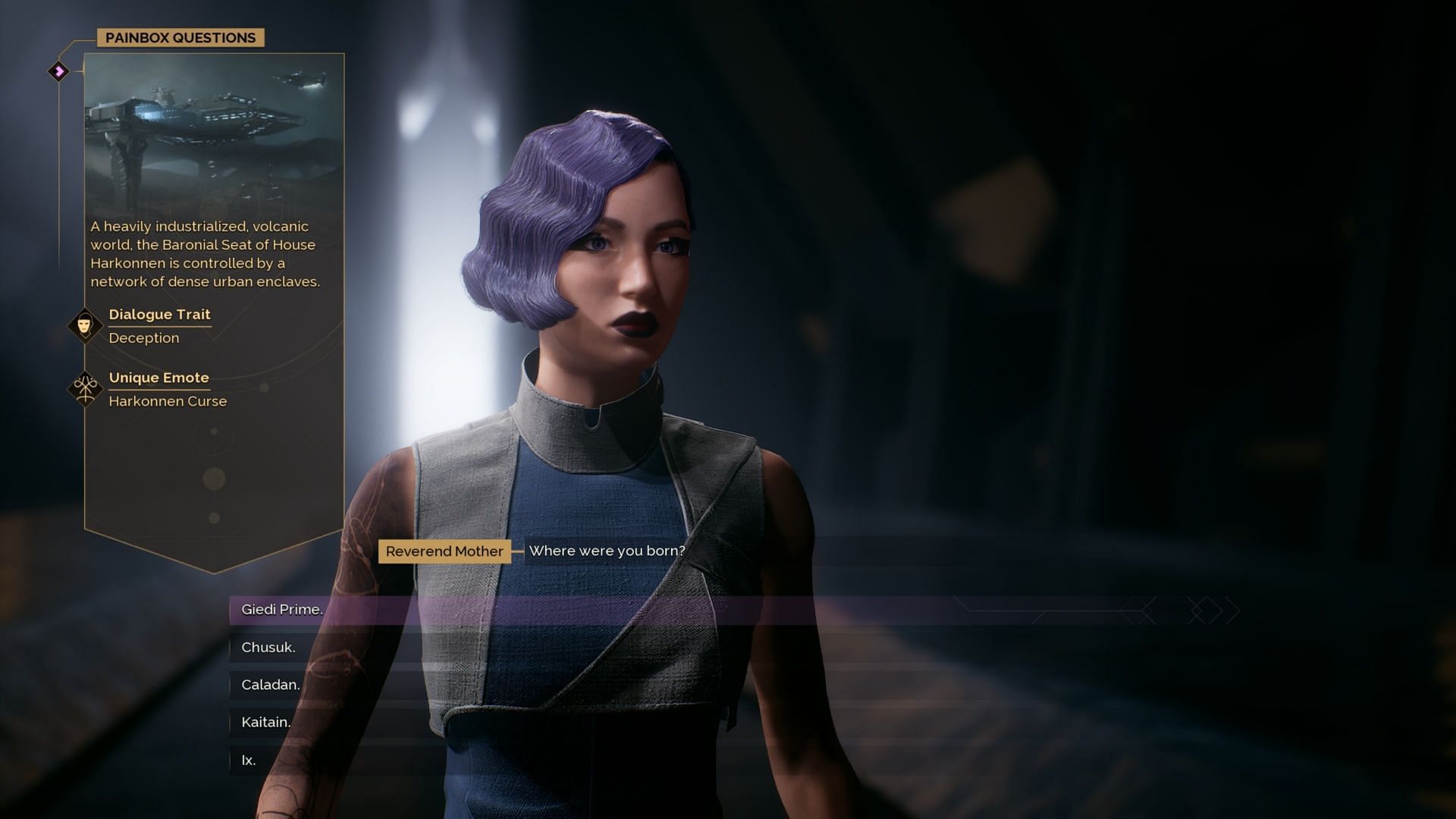 First, you must determine where in the galaxy you&#039;re from (Image via Funcom)