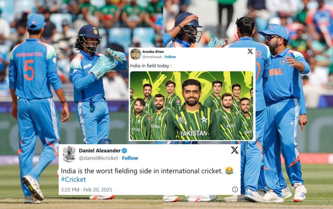 "Absolutely miserable" - Fans slam Team India for their poor fielding effort during Champions Trophy 2025 clash vs Bangladesh