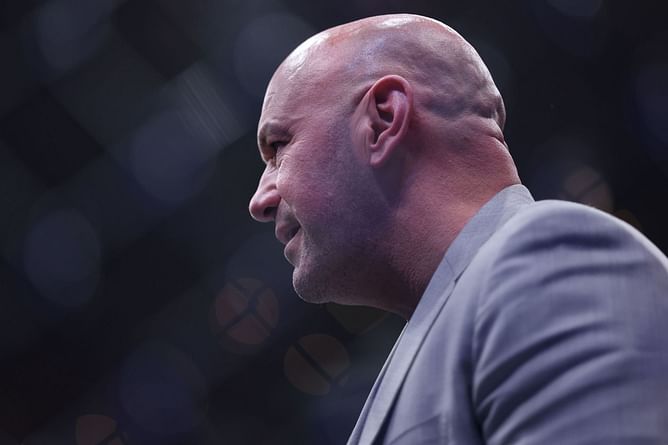 Dana White reacts after legendary bucking bull Air Time passes away