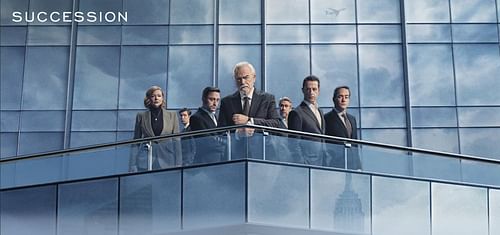 A poster for Succession. (Image via Apple TV)