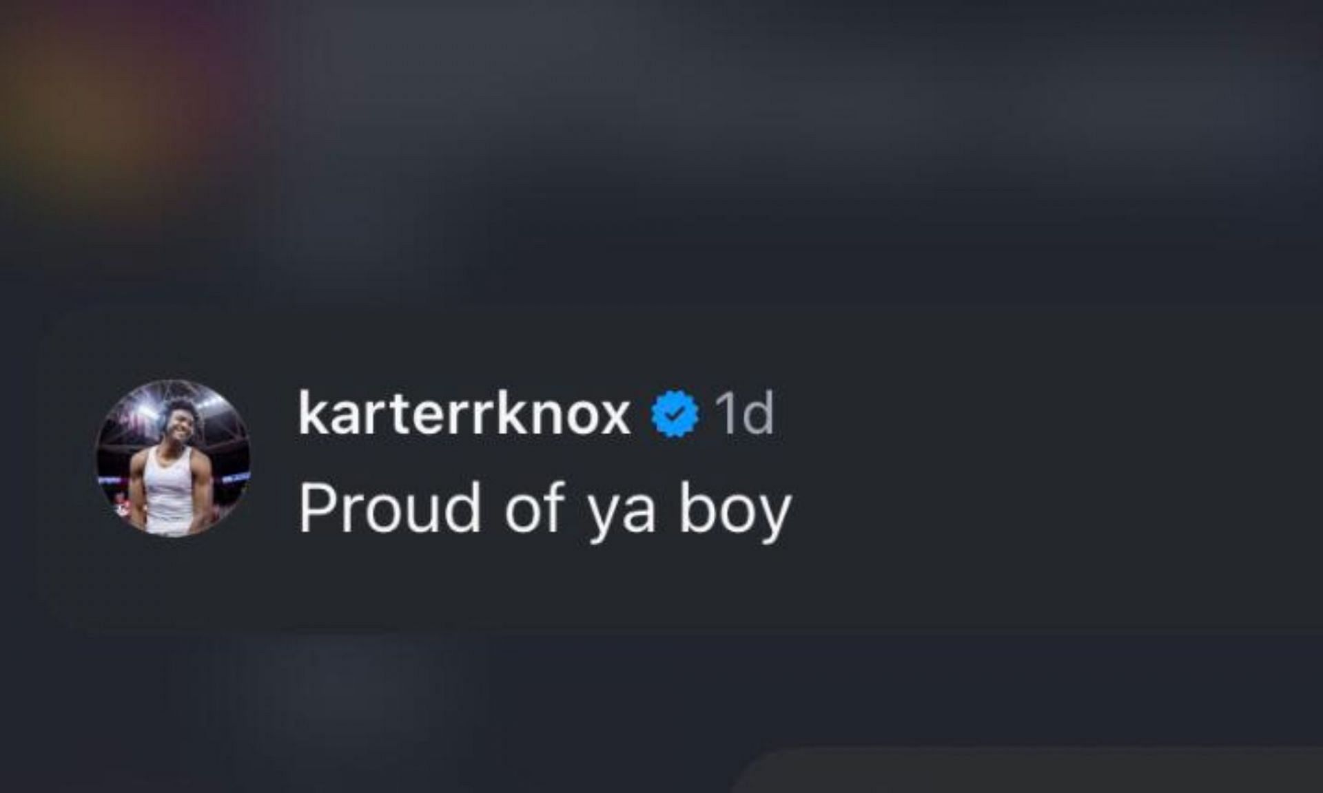 Karter Knox&#039;s reaction to Amari Evans&#039; Defensive Player of the Year honor