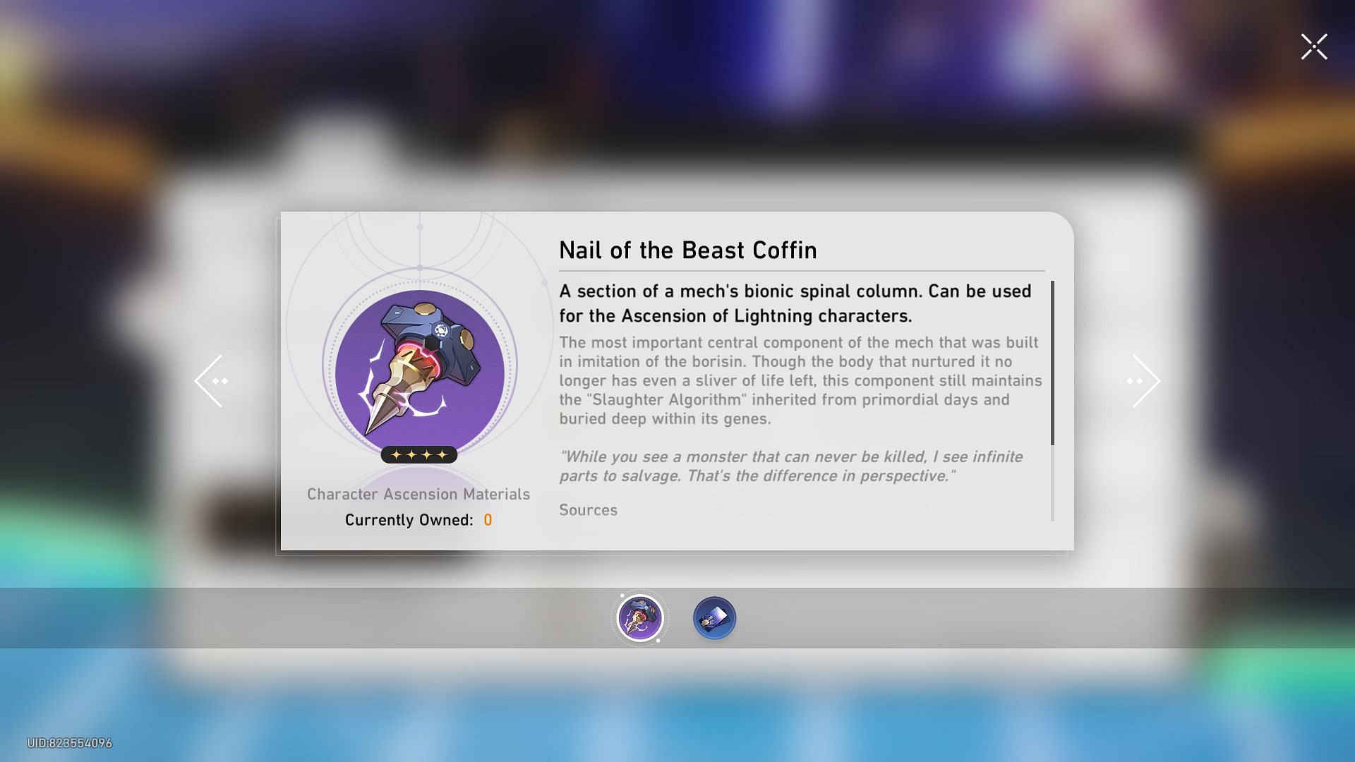 Nail of the Beast Coffin (Image via HoYoverse)