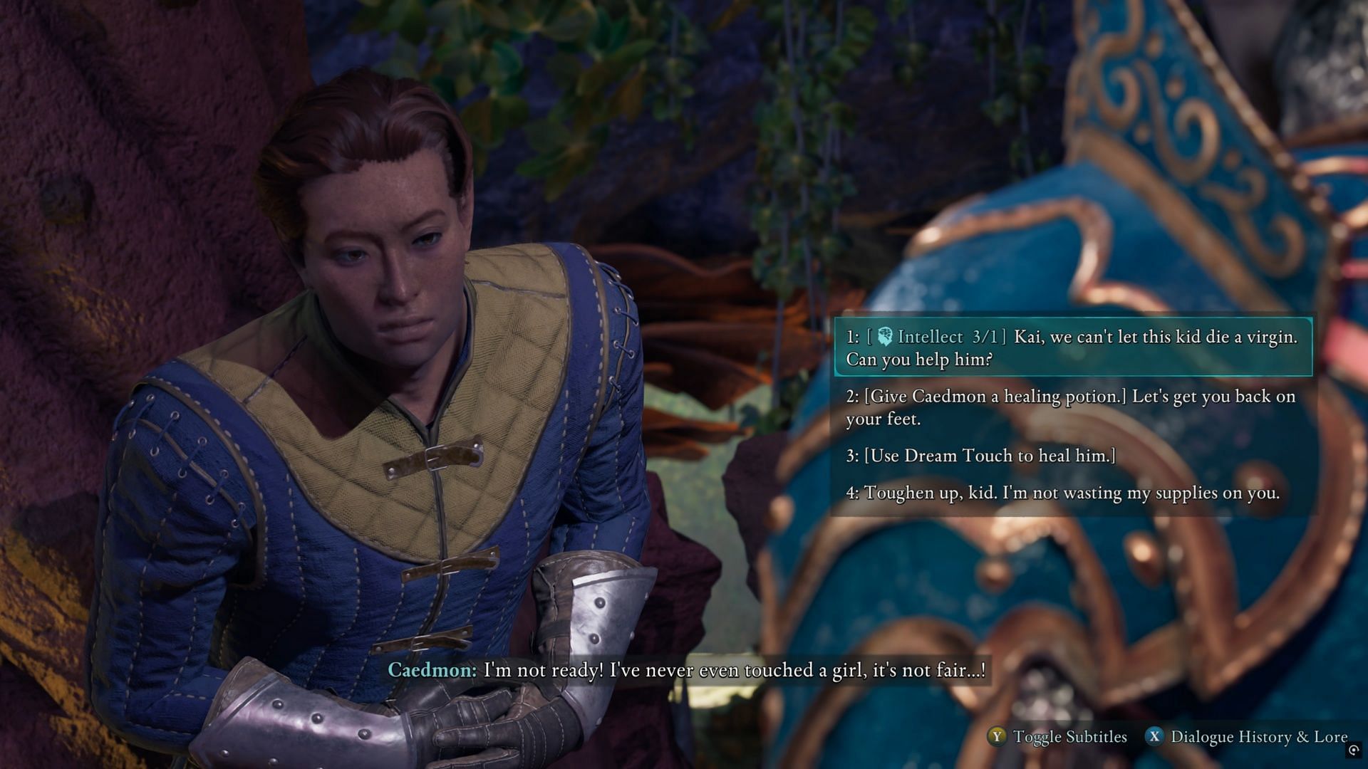 This might be one of the funniest bits of dialogue I&#039;ve seen yet (Image via Obsidian Entertainment)