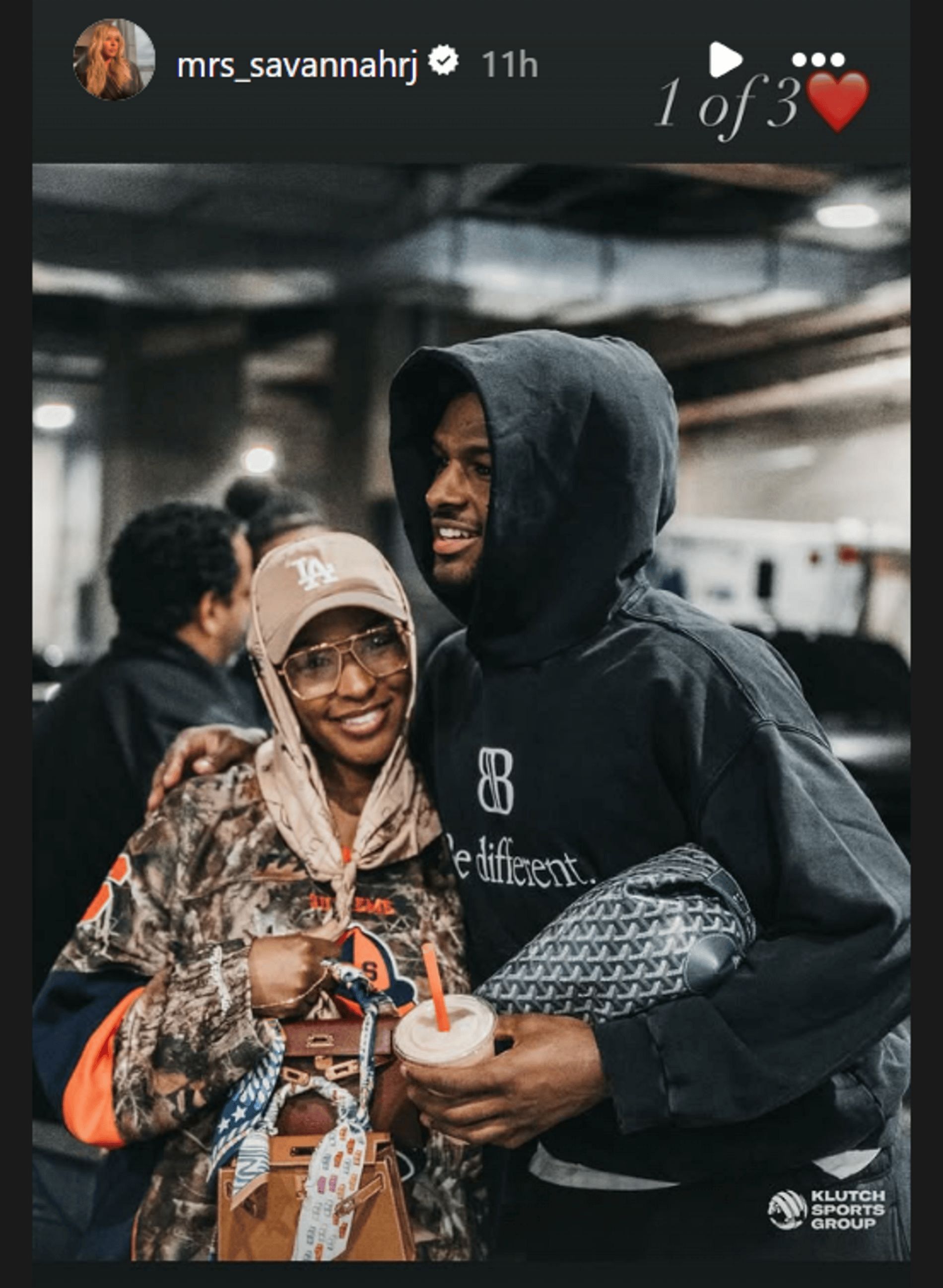 Savannah James posts about &lt;a href=&#039;https://www.sportskeeda.com/basketball/bronny-james&#039; target=&#039;_blank&#039; rel=&#039;noopener noreferrer&#039;&gt;Bronny James&lt;/a&gt; (Source: Instagram/ mrs_savannahrj)