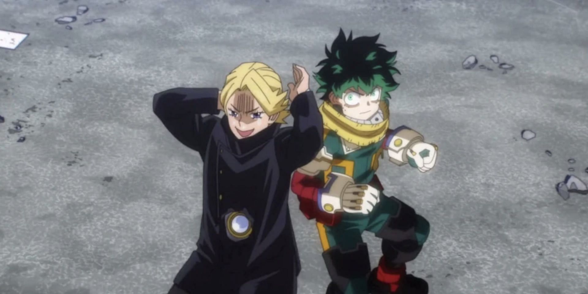 Yuga and Deku as seen in anime (Image via Studio Bones)