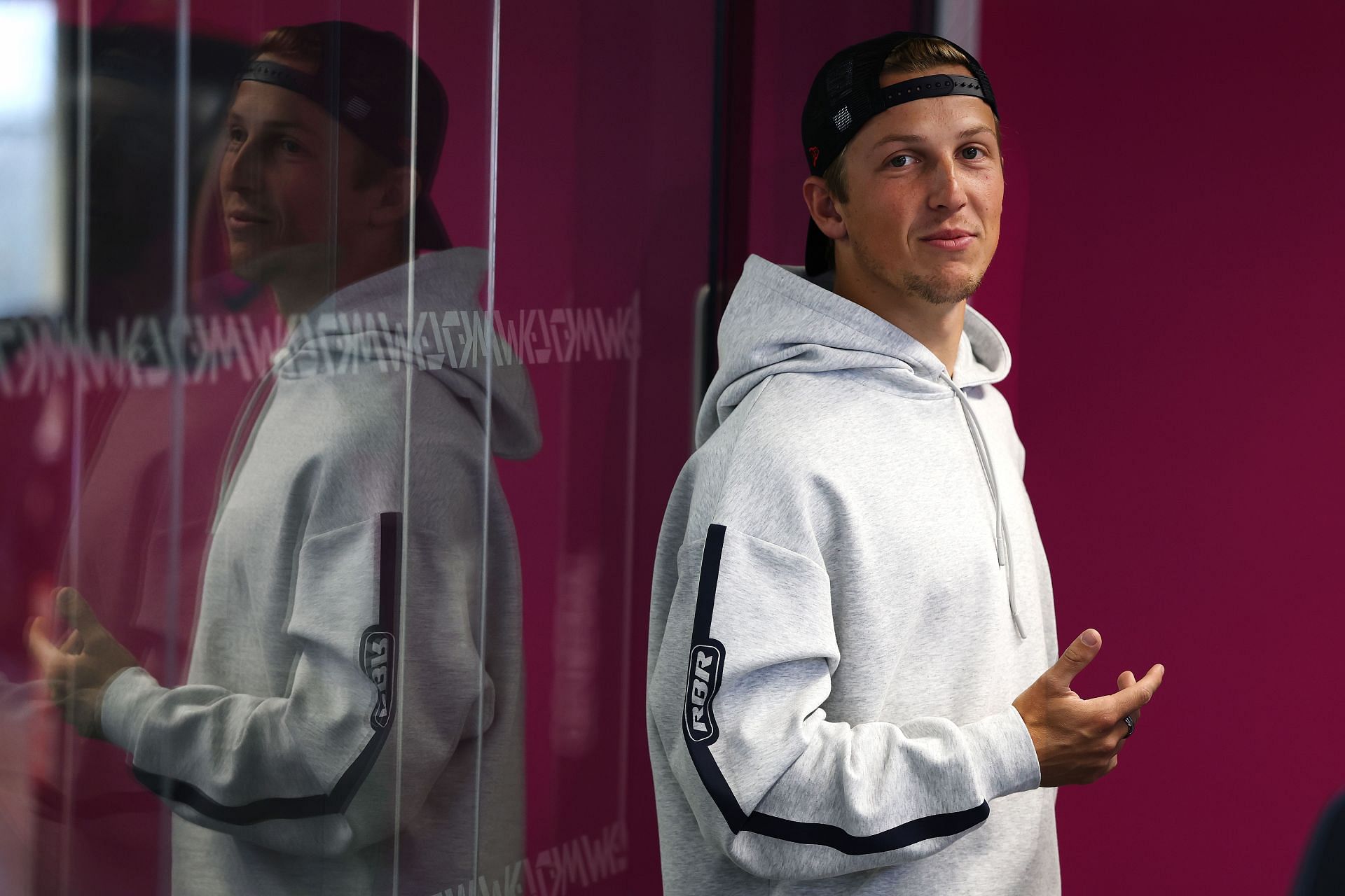 Liam Lawson at the Oracle Red Bull Racing Factory - Source: Getty